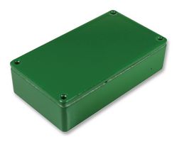 CAMDENBOSS RTM5003/13-GRN Metal Enclosure, 5000 Series, RFI Shielding, IP54, Small, Aluminium, 31 mm, 62 mm, 112 mm