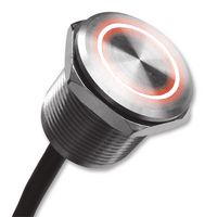 ARCOLECTRIC / BULGIN LIMITED MPZI022/F/RD/24 Vandal Resistant Switch, MPZI022 Series, 22 mm, SPST-NO, Momentary, Flush, Natural