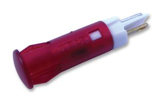 APEM QS61XXR24 LED Panel Mount Indicator, Snap-in, Red, 24 VDC, 6 mm, 20 mA, 25 mcd, Not Rated