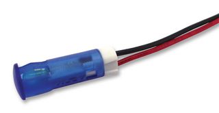 APEM QS63XXB24 LED Panel Mount Indicator, Snap-in, Blue, 24 VDC, 6 mm, 20 mA, 800 mcd, Not Rated
