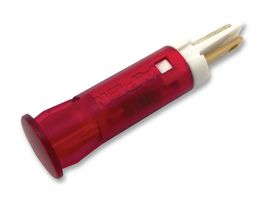 APEM QS81XXR12 LED Panel Mount Indicator, Snap-in, Red, 12 VDC, 8 mm, 20 mA, 25 mcd
