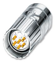 PHOENIX CONTACT 1619771 Sensor Connector, M23, Male, 7 Positions, Solder Pin, Straight Cable Mount