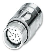 PHOENIX CONTACT 1620160 Sensor Connector, SPEEDCON Series, M23, Female, 12 Positions, Solder Socket, Straight Cable Mount