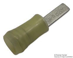 TE CONNECTIVITY - AMP 131332 Blade Terminal, PIDG, 12AWG to 10AWG, 6.64 mm², Yellow, Nylon (Polyamide), 4.1mm x 1mm