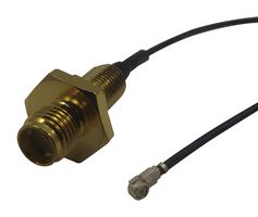 MULTICOMP PRO MC000797 RF Coaxial Cable Assembly, 1.37mm, IP67 Rear-Lock SMA B/H Jack U.F.L. Plug, 200mm