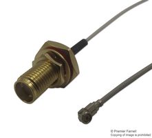 MULTICOMP PRO MC000822 RF Coaxial Cable Assembly, White 1.37mm, IP67 SMA B/H Jack U.F.L. Plug, 150mm