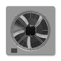 EBM-PAPST W4E315-DS20-38 AC Axial Fan, 230V, Square, 315 mm, 155.5 mm, Ball Bearing, 1365.5 CFM