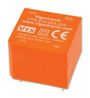 VIGORTRONIX VTX-214-003-206 AC/DC PCB Mount Power Supply (PSU), ITE, 1 Output, 3 W, 6 VDC, 500 mA