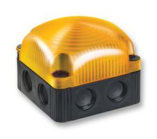 WERMA 85331060 Beacon, LED, Yellow, Double Flash, 230VAC, IP66, IP67, 85mm Height