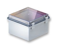 BUD INDUSTRIES NBB10260 Plastic Enclosure, Wall Mount, ABS, Polycarbonate, 91 mm, 150 mm, 150 mm, IP66