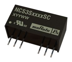 MURATA POWER SOLUTIONS NCS3S1212SC Isolated Through Hole DC/DC Converter, 4:1 Input, ITE, SIP, 4:1, 3 W, 1 Output, 12 V