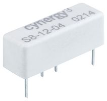 SENSATA / CYNERGY3 S8-2405 Reed Relay, SPST-NO, 24 VDC, S8 Series, Through Hole, 1.55 kohm, 1 A