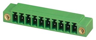 PHOENIX CONTACT 1827871 Terminal Block, Header, 3.81 mm, 3 Ways, 8 A, 160 V, Through Hole Right Angle