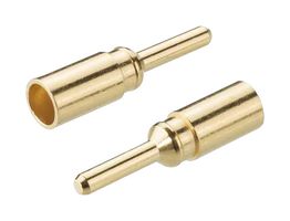 HARWIN M300-1010045 Contact, M300, Pin, Crimp, 18 AWG, Gold Plated Contacts