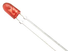 BROADCOM HLMP-K155 LED, Deep Red, Through Hole, T-1 (3mm), 1 mA, 1.6 V, 637 nm