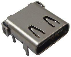 MULTICOMP PRO MC001002 USB Connector, USB Type C, USB 3.1, Receptacle, 24 Ways, Surface Mount, Through Hole Mount