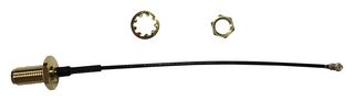MULTICOMP PRO MC001030 RF Coaxial Cable Assembly, 1.37mm, IP67 contact-sealed RP SMA B/H Jack U.F.L. Plug, 100mm