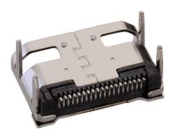 WURTH ELEKTRONIK 685119136923 HDMI Connector, 19 Contacts, Receptacle, PCB Mount, Surface Mount Right Angle