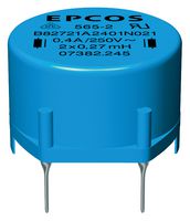 TDK B82721A2362N001 Choke, Power Line, Double, Ring Core, 400 µH, 3.6 A, B82721A Series