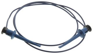 POMONA 3781-36-6 Test Lead, Minigrabber, Hook Clip to Hook Clip, Blue, 60 V, 5 A, 914.4 mm