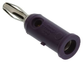 POMONA 1325-7 Do It Yourself Solderless Stackup Banana Plug, 10 per Package, Violet