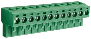 CAMDENBOSS CTBP9208/12 Pluggable Terminal Block, 5.08 mm, 12 Ways, 28 AWG, 14 AWG, 1.5 mm², Clamp