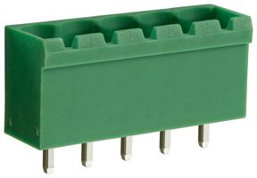 CAMDENBOSS CTBP9308/5 Terminal Block, Closed Ended, Header, 5.08 mm, 5 Ways, Through Hole Vertical