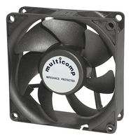 MULTICOMP MC35353 DC Axial Fan, Brushless Motor, 12 V, Square, 92 mm, 25 mm, Vapo Bearing, 39.5 CFM