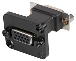 NEUTRIK NADB15FF-B D Sub Connector Adapter, Feedthrough, High Density D Sub, Receptacle, 15 Ways, High Density D Sub