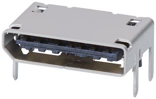 MOLEX 171982-1142 I/O Connector, 42 Contacts, Receptacle, I/O, Through Hole Right Angle