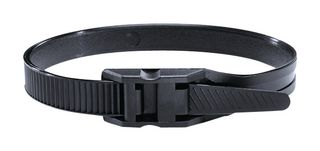 HELLERMANNTYTON 112-00203 LPH175-PA66-BK Cable Tie, Low Profile, Nylon 6.6 (Polyamide 6.6), Black, 175 mm, 9 mm, 40 mm, 70 lb