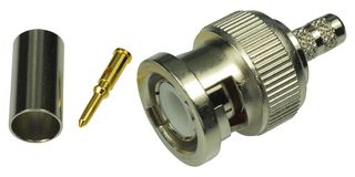 AMPHENOL RF 112514 RF / Coaxial Connector, BNC Coaxial, Straight Plug, Crimp, 50 ohm, RG55, RG142, RG223, RG400