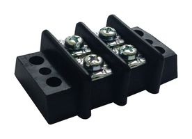 MULTICOMP PRO MC001346 Panel Mount Barrier Terminal Block, M4 Screw, 2 Row, 6 Ways, 22 AWG, 10 AWG, 14 mm, 30 A