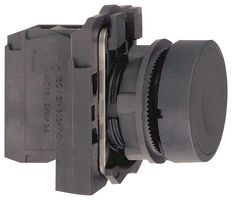 SCHNEIDER ELECTRIC XB5AA21 Industrial Pushbutton Switch, Harmony XB5 Series, 22 mm, SPST-NO, Momentary, Flush, Black