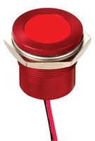 APEM Q22F5ARXXSR24AE LED Panel Mount Indicator, Red, 24 V, 22 mm, 40 mA, 800 mcd, IP67