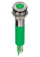 APEM Q22F1AGXXSG24AE LED Panel Mount Indicator, Green, 24 V, 22 mm, 40 mA, 980 mcd, IP67