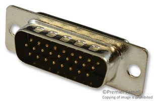 MULTICOMP SPC15397 D Sub Connector, HD26, High Density, Plug, 26 Contacts, DA, Solder Cup