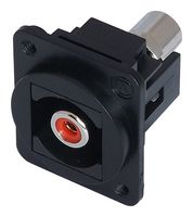 TUK KRCARDBKDPM RCA Pass Through Audio Module Adapter, Keystone, Panel Mnt, RCA / Phono Receptacle