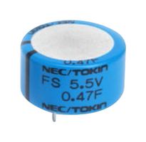 KEMET FS1A474ZF Supercapacitor, 0.47 F, 11 V, Radial Leaded, -20%, +80%, 10.16 mm, 1000 hours @ 70°C