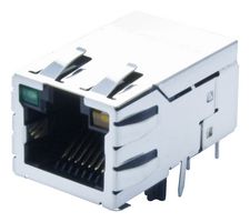 BEL MAGNETIC SOLUTIONS SI-50154-F Modular Connector, RJ45 Jack, 1 x 1 (Port), 8P8C, Cat5, Through Hole Mount