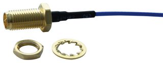 MULTICOMP PRO MC001493 RF Coaxial Cable Assembly, Blue 1.37mm, RP SMA B/H Jack U.F.L. Plug, 150mm