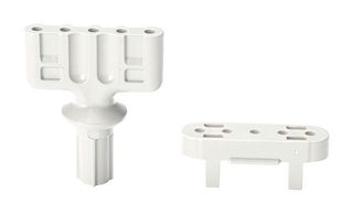 PANDUIT QB-FN1-Q Harness Board Nail Holder, For 25.4 mm L Harness Board Nails, White, Quick-Build