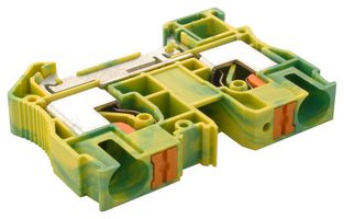 PHOENIX CONTACT 3212131 DIN Rail Mount Terminal Block, 2 Ways, 20 AWG, 6 AWG, 16 mm², Push In, 57 A