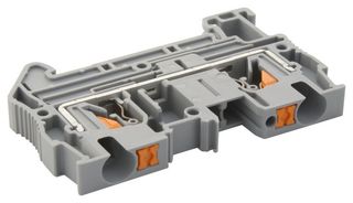 PHOENIX CONTACT 3211757 DIN Rail Mount Terminal Block, 2 Ways, 24 AWG, 10 AWG, 6 mm², Push In, 38 A