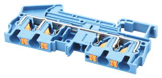PHOENIX CONTACT 3211802 DIN Rail Mount Terminal Block, 4 Ways, 24 AWG, 10 AWG, 6 mm², Push In, 38 A