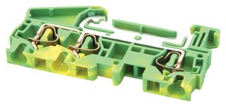 PHOENIX CONTACT 3031416 DIN Rail Mount Terminal Block, 3 Ways, 28 AWG, 10 AWG, 6 mm², Clamp, 32 A