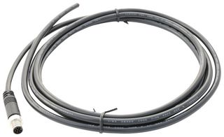 AMPHENOL LTW 8A-03AFFM-SL7A02 Sensor Cable, M8 Receptacle, Free End, 3 Positions, 2 m, 6.6 ft, M Series