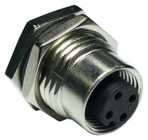 AMPHENOL LTW M12A-04PFFS-SF8001 Sensor Connector, 4 Pole, M12, Receptacle, M Series, M12, Female, 4 Positions, Solder Socket