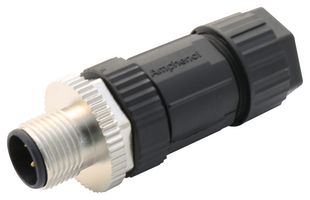 AMPHENOL LTW M12A-05BMMB-SL7001 Sensor Connector, 5 Pole, M12, Plug, M Series, M12, Male, 5 Positions, Screw Pin
