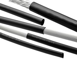 TE CONNECTIVITY - RAYCHEM ZH150-8/4-0-SP Heat Shrink Tubing, 2:1, 0.315 ", 8 mm, Black, 196.8 ft, 60 m